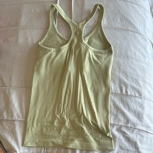 Lululemon Light Green Ribbed Tank Top